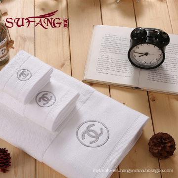Hotel towel cotton towel 16s customized Embroidery towel